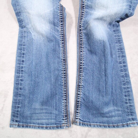 Rock Revival Leah easy boot cut jeans ( 31x29 actual ) distressed - Picture 2 of 13